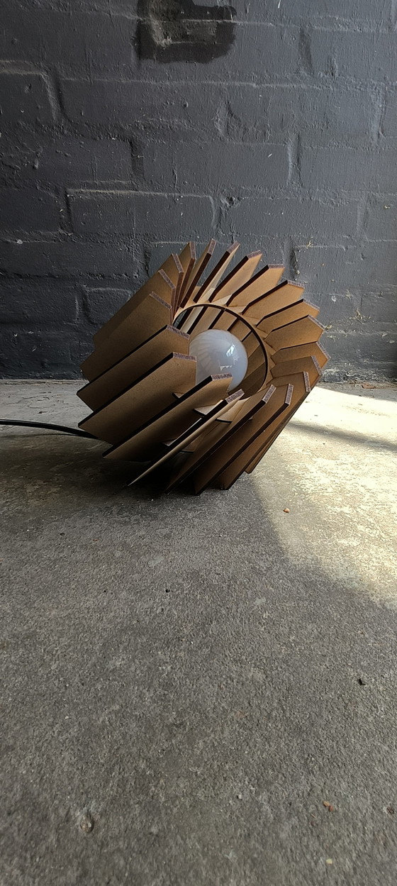 Image 1 of Van Tjalle and Jasper Mini-spot table lamp laser-cut MDF lamp modern minimalist design