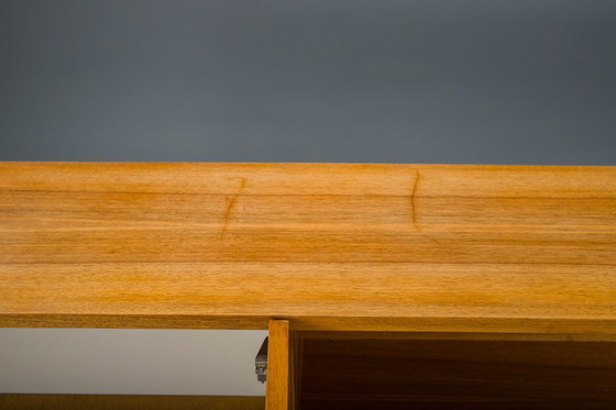 Image 1 of  Mid-Century Wall Unit Cabinet and Sideboard in Walunt, 1970s, Set of 2