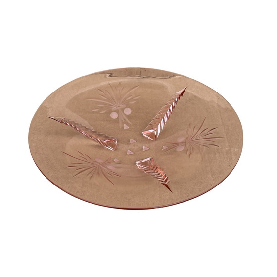 Image 1 of Assiette à saumon de style Art déco, Brzozówka, aciérie de Niemen, Pologne, vers 1930