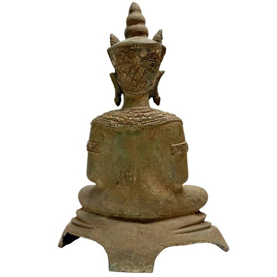 Estatua antigua de Buda en bronce Sudeste Asiático siglo XIX – Lote 471 – Esculturas, Bronze (photo 5 of 10)