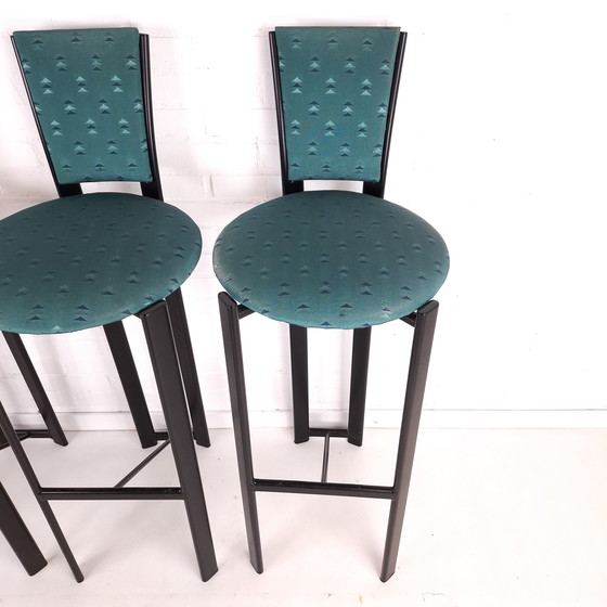 Image 1 of 4x sgabello da bar vintage in stile Memphis