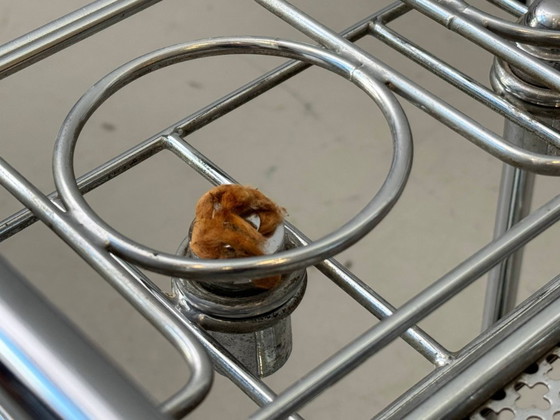 Image 1 of French Art Deco bar trolley with removable oil lamps, 1940s