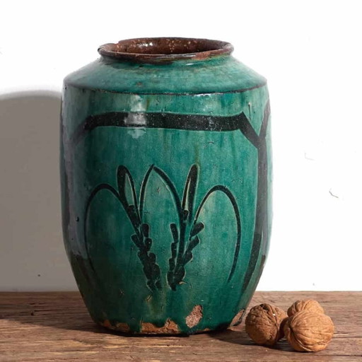 Antieke oosterse keramische vaas (ca. 1820) #3