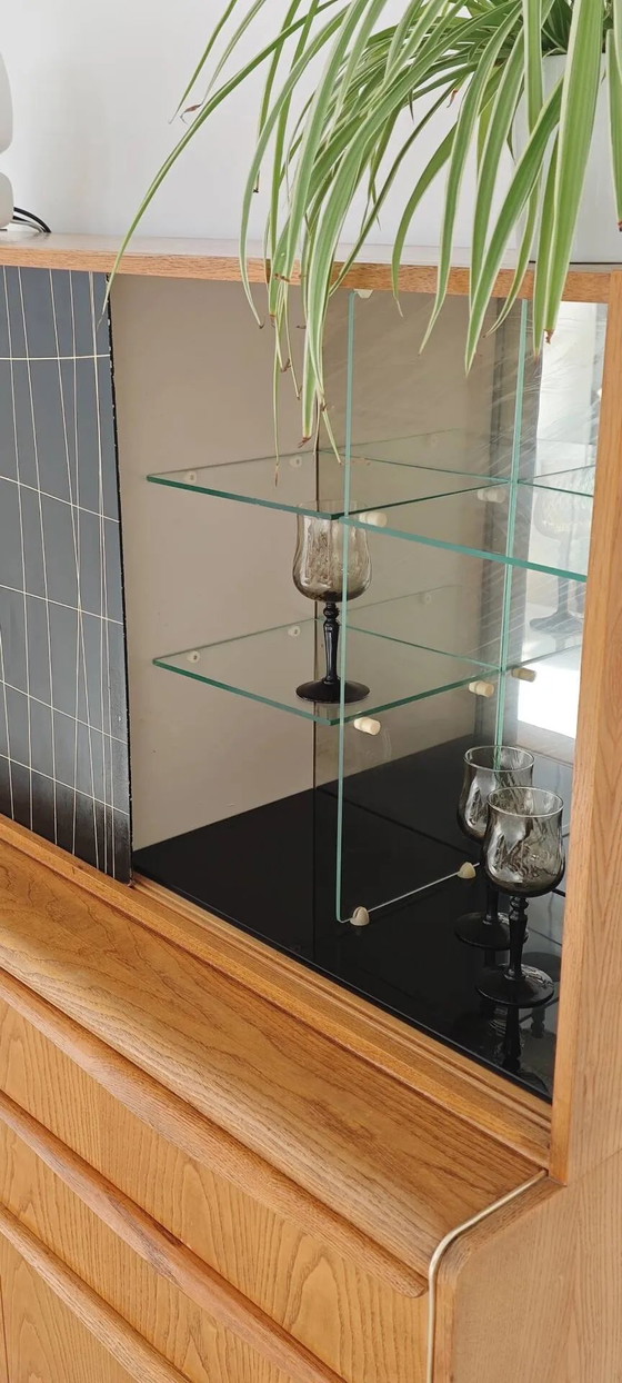 High buffet / Sideboard U 372 / 386 by B Landsman and H Nepozytek 60 – Jitona, Display cabinets, Wood, Glass (photo 14 of 40)