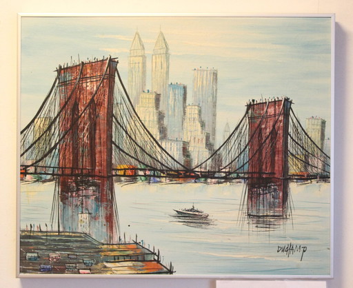 Suzanne Duchamp painting Brooklyn Bridge
