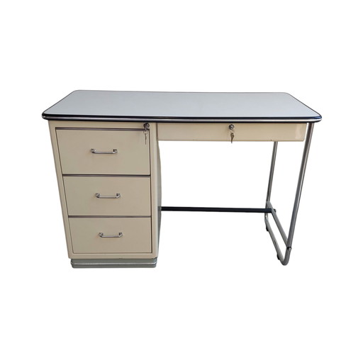 Vintage metal doctor's desk