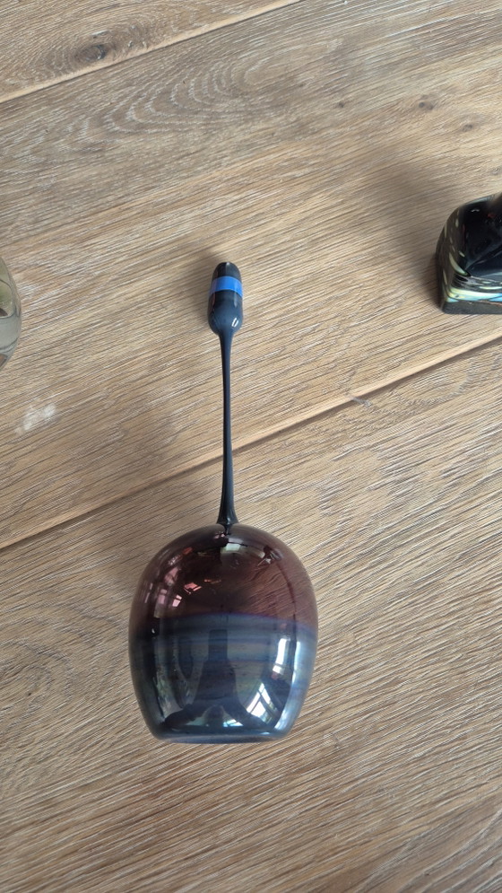 Cabinet Vases Lamp Glass Design Signed – Glass art (photo 12 of 13)