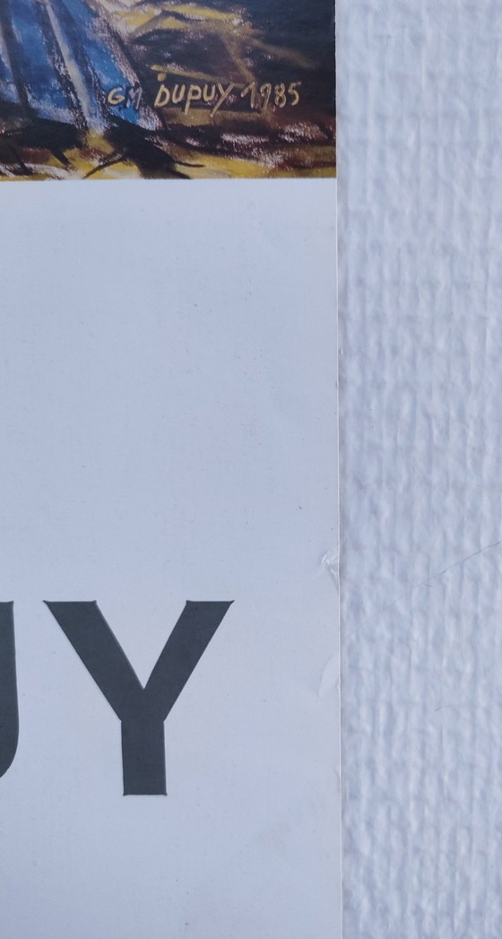 Image 1 of Manifesto di Gilles Dupuy, mostra di Parigi 1986