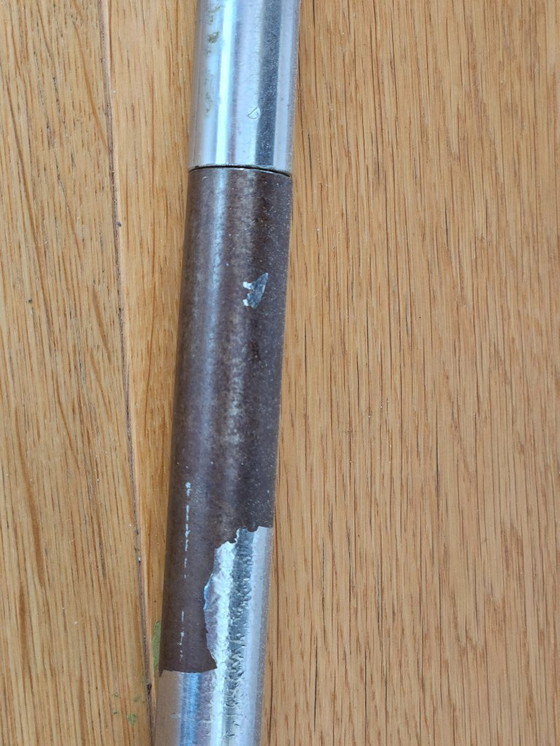 Image 1 of Vintage eettafel met 4x buisstoelen | Bataille & Ibens