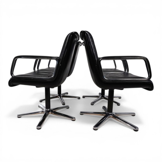 Image 1 of Ensemble de 4 chaises pivotantes Wilkhahn Delta par Delta Design, 1970