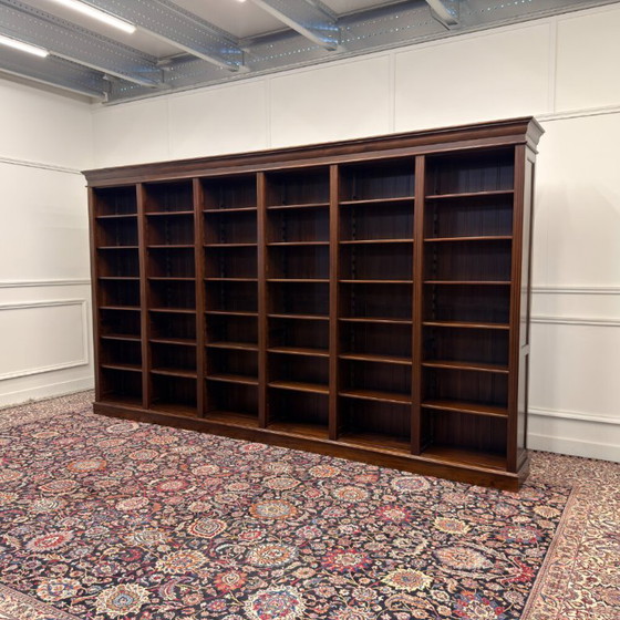 Large Classic English Open Bookcase – Wood (photo 4 of 13)