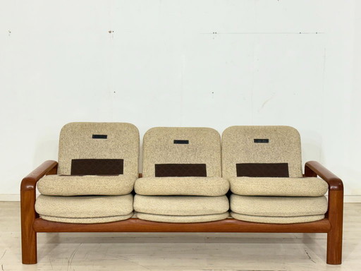 Vintage Dyrlund Teak Sofa | Solid Wood 3-Seater Couch | Design Classic