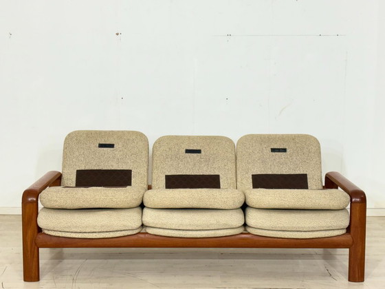 Image 1 of Vintage Dyrlund Teak Sofa | Solid Wood 3-Seater Couch | Design Classic