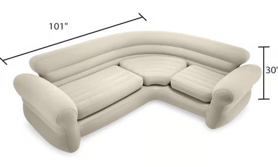 Image 1 of Inflatable Corner Sofa: L-Shaped
