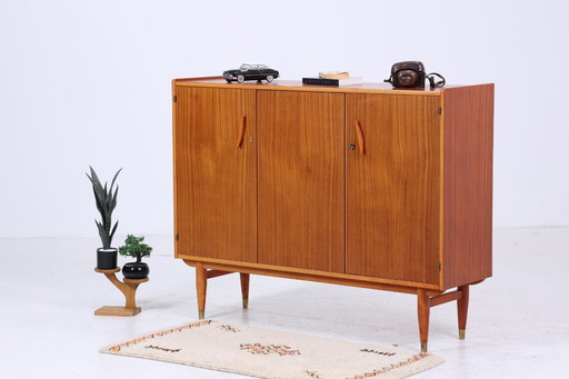 Beautiful vintage highboard 60s | Mid - Century sideboard drawer cabinet wood storage #04-76