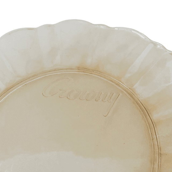 Image 1 of Set aus zehn Crowny-Desserttellern, Perlmutt-Pfirsich, 1960er Jahre