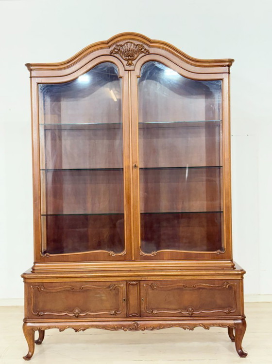 Image 1 of Vitrinekast in barokstijl / displaykast / Chippendale vitrinekast / vintage kast