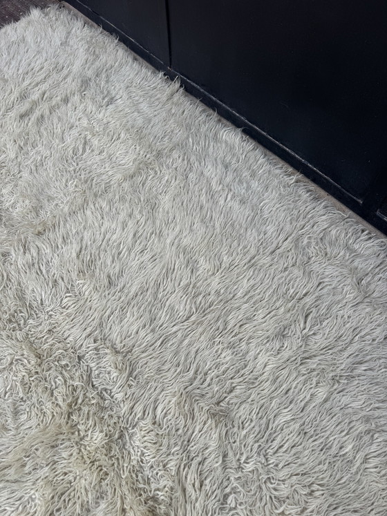 Groot Scandinavisch wollen tapijt van Rya, jaren 60 – Vloerkleden en tapijten, Wool (photo 14 of 15)
