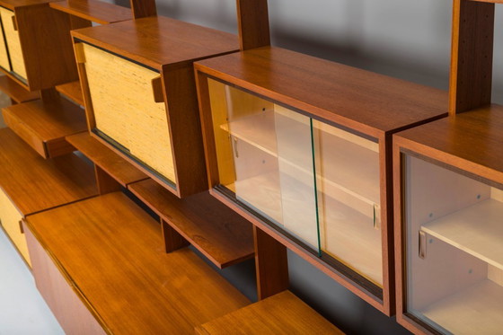 Image 1 of Mid-Century plankensysteem door Dieter Wäckerlin voor Behr, 1955