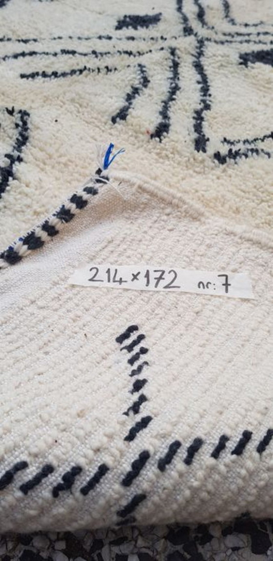 Image 1 of Handgeknoopt Berber tapijt wol 214x172cm