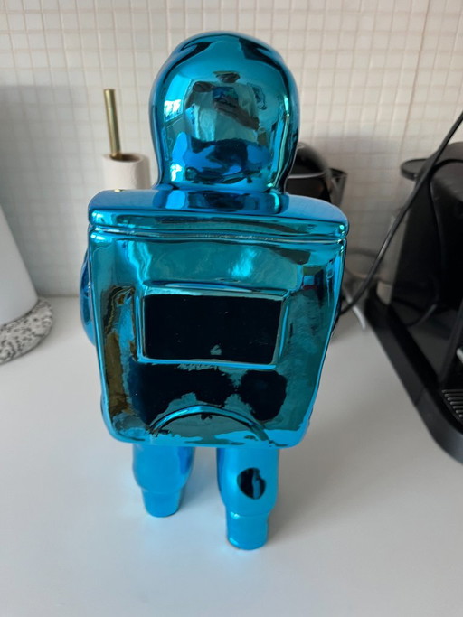 Grande scultura di astronauta Popart Pop Art Statua di lusso con soldi Unica Blu Nuova decorazione (photo 2 of 5)