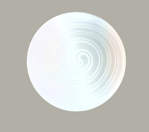 Vintage Italian Murano Glass Plafoniera Ceiling Light Large