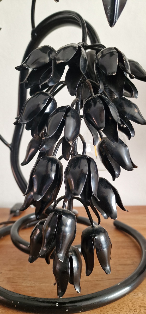 Image 1 of Hans Kogl Wisteria table lamp. blue wisteria