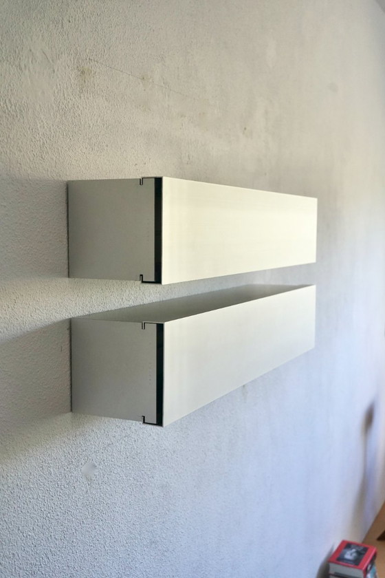 Armadi a muro A-Line Horizontals di Shigeru Uchida per Pastoe, anni '90, set di 2 – Aluminium (photo 3 of 10)