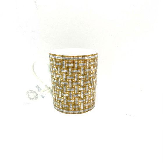 Image 1 of Tazza in porcellana HERMÈS Mosaique au 24 Mosaico Oro con scatola