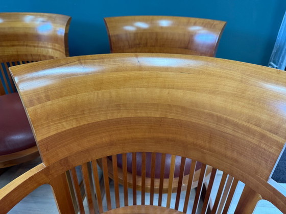 7x Sillas Barrel Cassina – Sillas de comedor, Leather, Wood (photo 4 of 8)