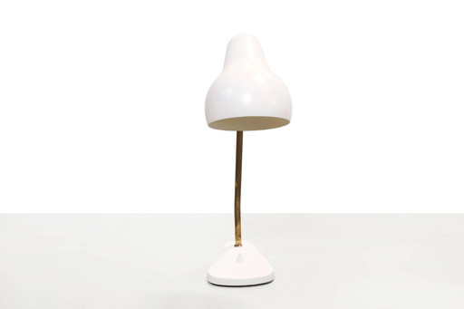 Original vintage Vilhelm Lauritzen VL38 table lamp for Louis Poulsen – tafellampen, polished steel, Brass (photo 2 of 6)