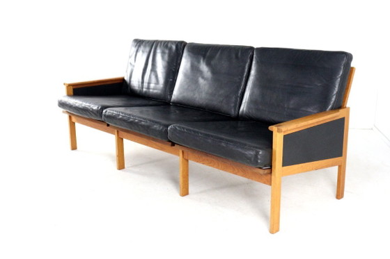 Illum Wikkelso voor Niels Eilersen Capella bank vintage Mid-Century – 3-5 zitsbanken, Leather, Wood (photo 10 of 17)