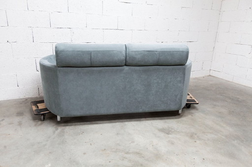 "Negresco" Sofa, designed by Bernard Massot for Neology France, in moiré velvet