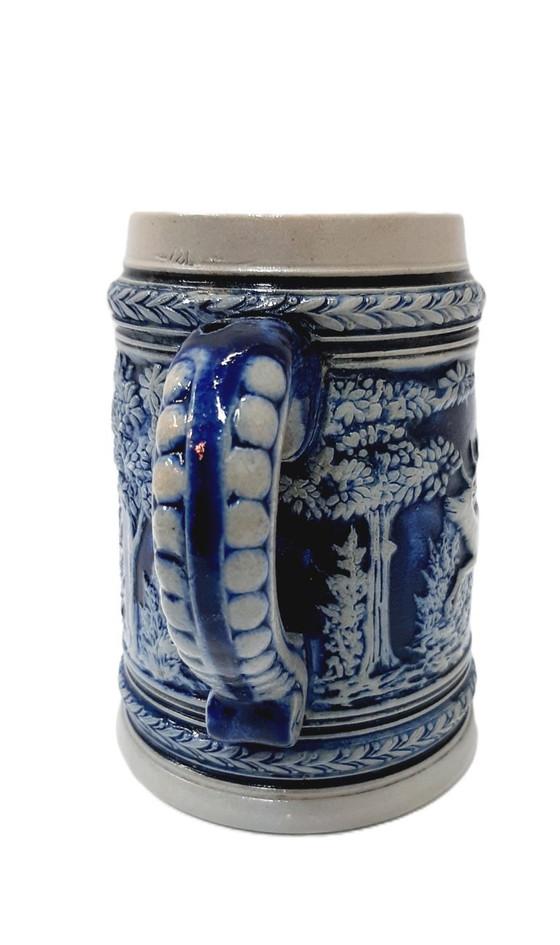 Image 1 of Chopine à bière allemande vintage en céramique