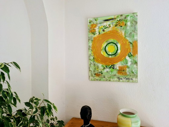 Enzo San Marco - Centrifugaal - Schilderij van de kunstenaar – Schilderijen & Tekeningen, Canvas (photo 3 of 15)