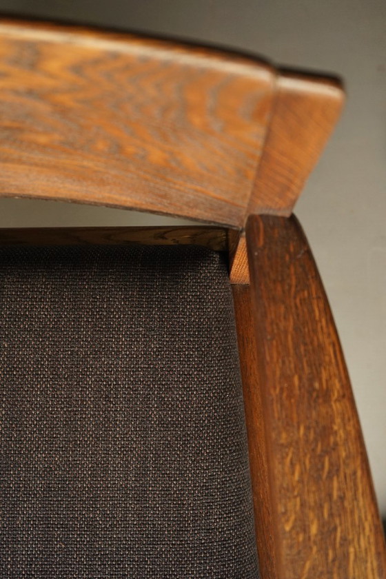 Image 1 of Lage art-deco fauteuil van Hendrik Fels voor L.O.V. Oosterbeek, jaren 1930.