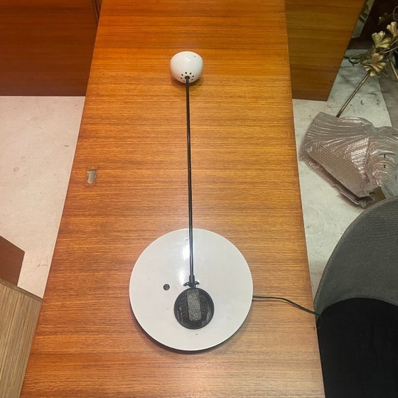 Image 1 of Weiße Pendelleuchten „Alesia“ – Carlo Forcolini für Artemide, 1980er Jahre