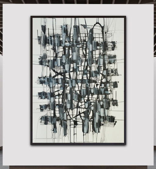 Natia Antadze Abstracte compositie XXL