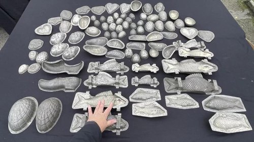 Moules à Chocolat Antiques en Métal, années 1900, Lot de 129 – Accessoires de cuisine, polished steel, Metal (photo 2 of 18)