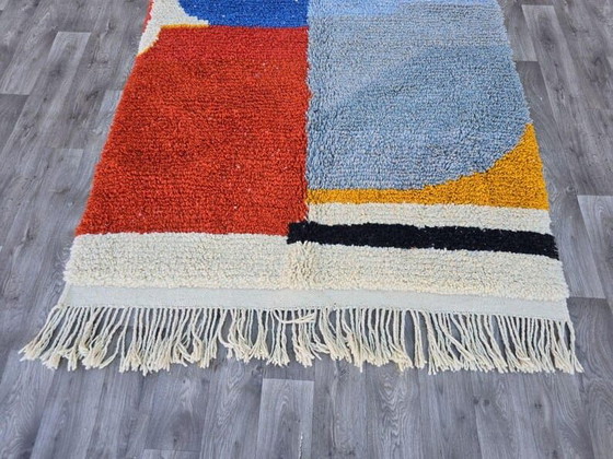 Image 1 of Handgeweven Berberkleed, traditioneel handgeweven, afmeting 250/150 cm