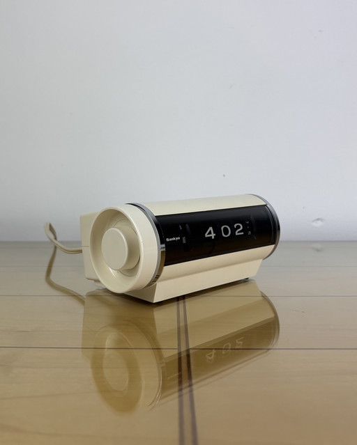 Vintage Sankyo 401C Digital Clock, Sankyo Clock, Flip, Roll, Alarm Clock, Space Age, 70s, Japan, Minimalism, Mid Century, Japan 