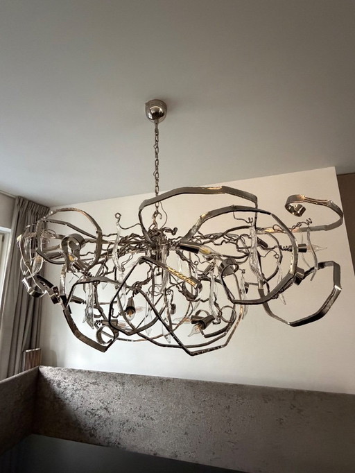 Ovaler Kronleuchter Delphinium 160 x 70 x 55 cm