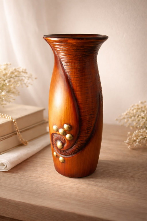 Rare Art Deco vase by Gustave De Bruyn, Fives, Lille
