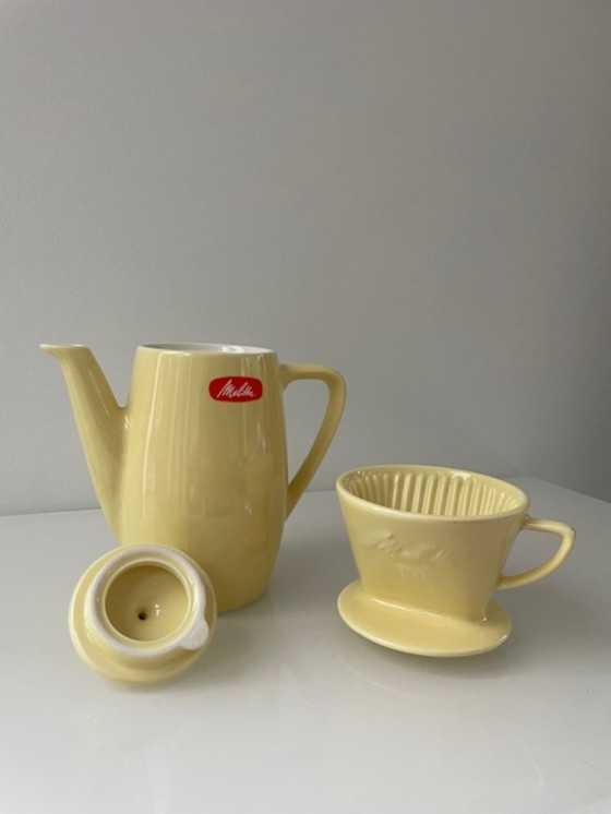 Image 1 of Macchina da caffè Melitta vintage con filtro degli anni '60.