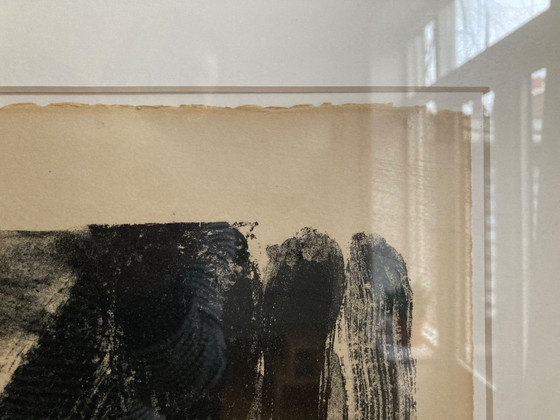Lithographie Noir et Blanc de Bram van Velde, 1966 – Objets d'art, Papier, Verre (photo 4 of 5)