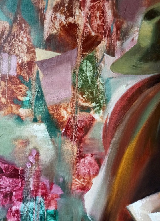 Original Oil Painting Abstract Figurative Girl Painter – Paintings & Drawings, Canvas (photo 4 of 10)