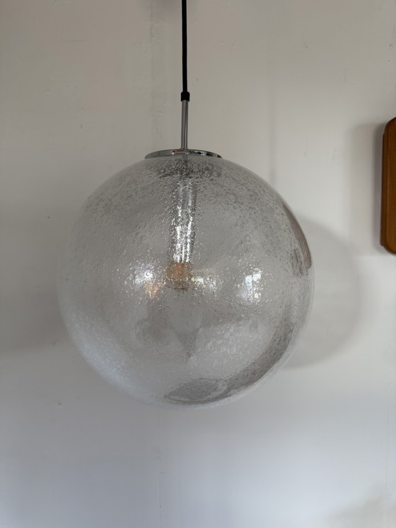 Image 1 of Suspension globe vintage XL, Glashütte Limburg '70