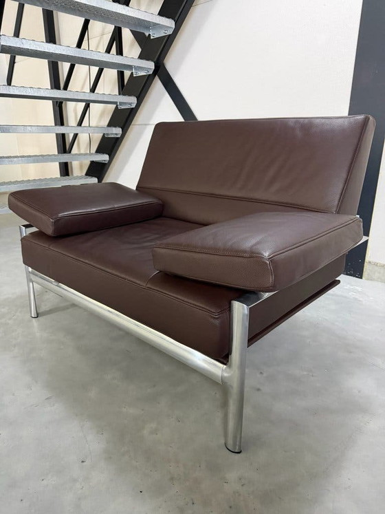 Poltrona Jori Metropole - pelle marrone scuro – Poltrone, polished steel (photo 8 of 11)