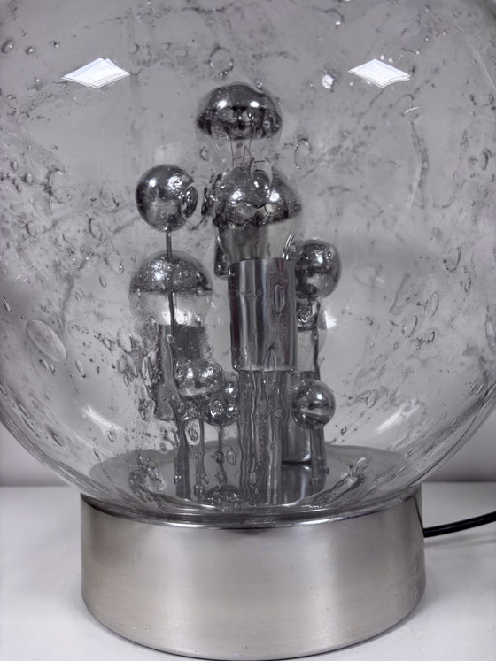 Originele Vintage Doria Leuchten 'Big Ball' Tafellamp Jaren 70 Space Age Klassieker – Tafellampen, Glass (photo 10 of 15)
