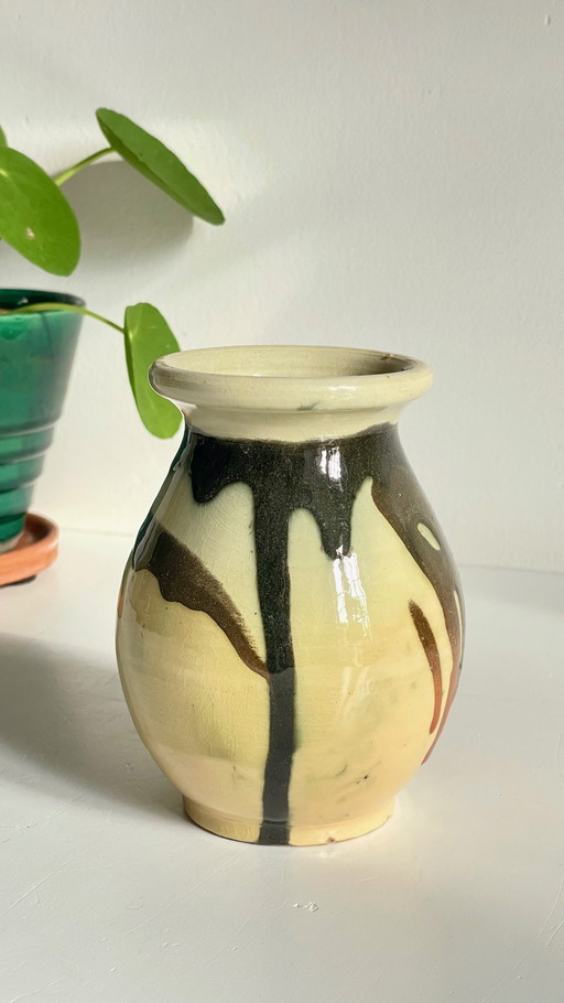 Vintage Ceramic Vase AEGITNA Vallauris France